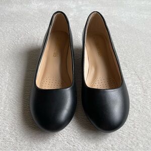 DREAM PAIRS Women's Debbie Mid Wedge Heel Pump Shoes Size 7.5 Black